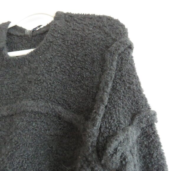 DEMOBAZA Nasma Black Knit Sweater Top Unisex Goth Ninja Futurist Utilitarian S - Picture 9 of 16